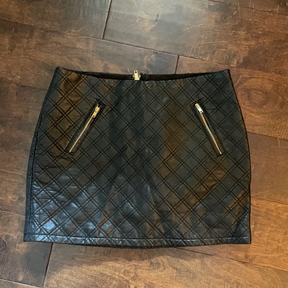 Leather mini skirt EXPRESS mini skirt size 2